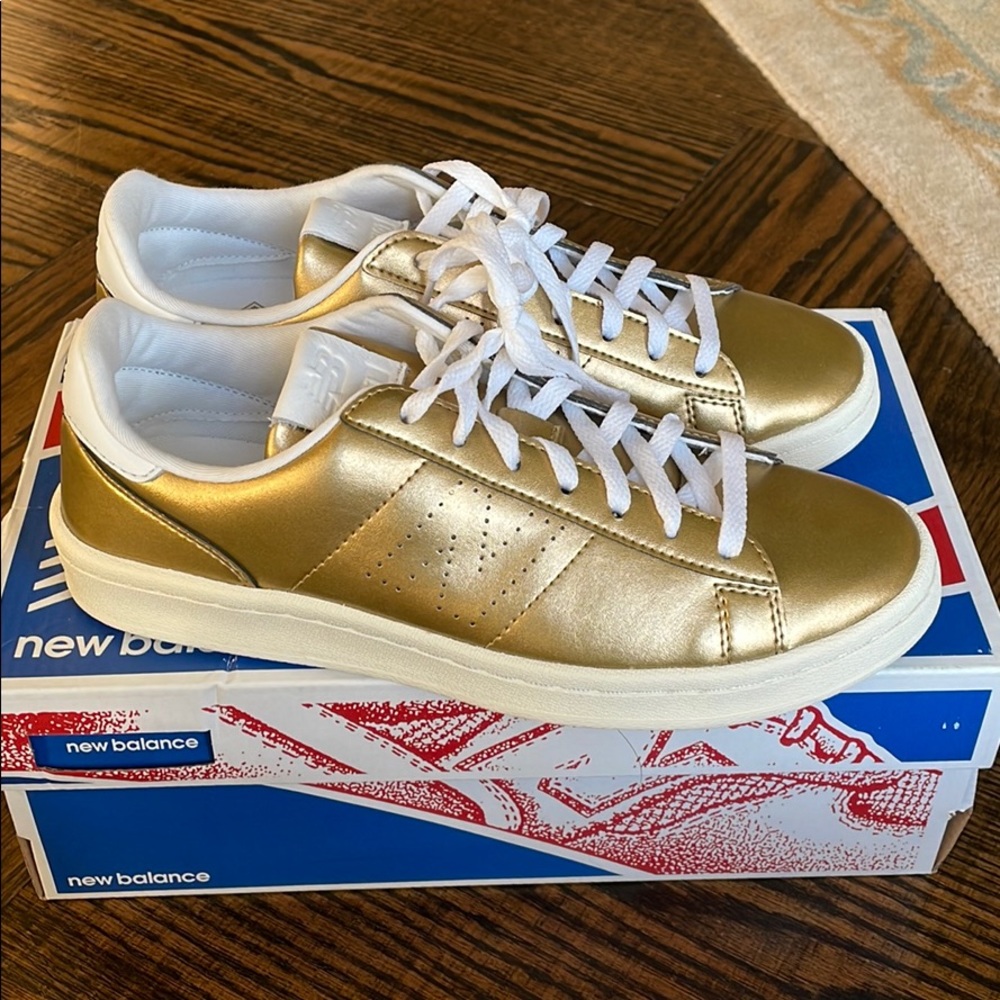 Gold New Balance Sneaker